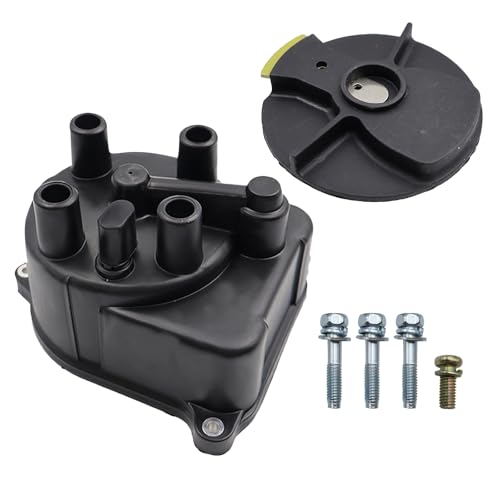 SMMS Distributor Cap Rotor Head Ignition System Kit for Honda, for Accord, for Civic, for Acura, 1994-2002, with 4 Bolts & 3 Washers, Replaces OE: 30103P08003 + 30102P54006