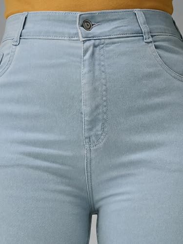 Image of Miss Chase A+ Women's Bootcut High Rise Regular Length Stretchable Denim Jeans