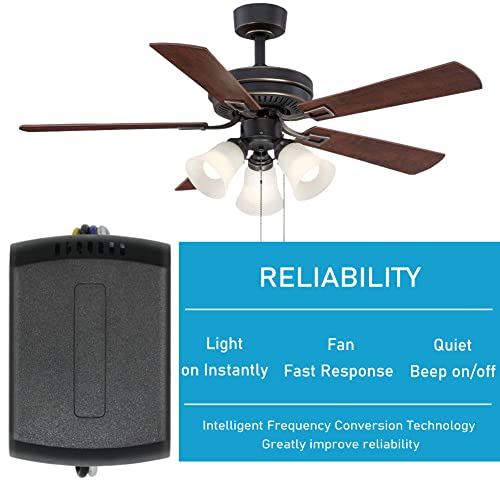 YukiHalu Ceiling Fan Remote Control Kit, Universal and Compact Size, Fan Speeds and Timings Control, Comply with UL1917 by YukiHalu - Image 5