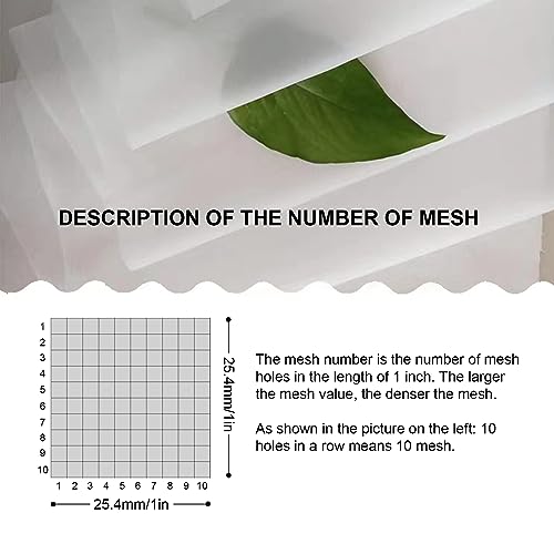 OTGMGCB Nylon Mesh Fabric, 60 80 100 120 200 250 300 350 400 500 Mesh Filter, Reusable Strainer Cloth for Wine Juice Fresh Milk(1m x 1m) (500 mesh) by OTGMGCB - Image 6