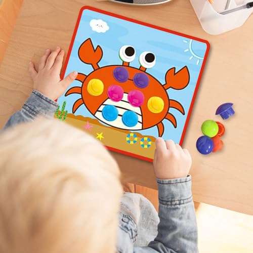 Placa de mosaico de correspondência de cores,Brinquedo educacional de classificação de cores Mosai P