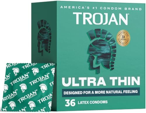 Trojan Ultra Thin Latex Condoms, 36 count