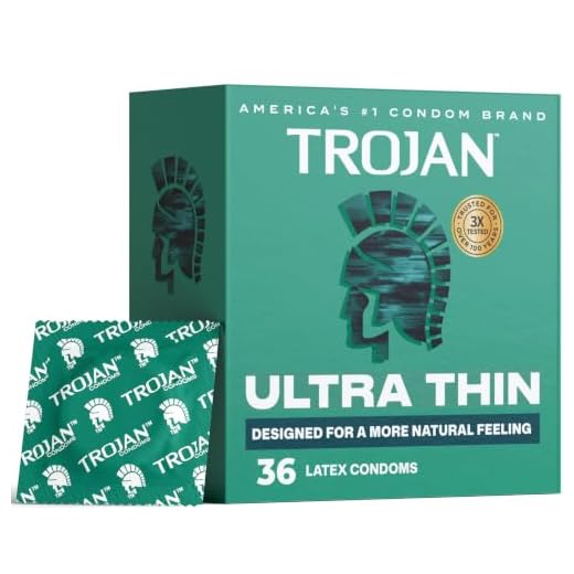 TROJAN Ultra Thin Condoms For Ultra Sensitivity, Lubricated Condoms for Men, America’s Number One Condom, 36 Count Value Pack