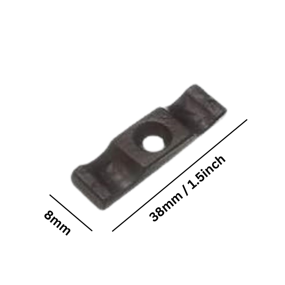 Turn Button Thumb Catch Latch 38mm Antique Black Cupboard Cabinet Wardrobe Thumb Turn Catch Latches for Gates Sheds, Doors - Image 2