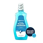 Amazon Basics Fluoride Mouthwash for Adults, Anticavity, Alcohol Free - Refreshing Mint Flavor, 1 Liter, 1-Pack - Image 3