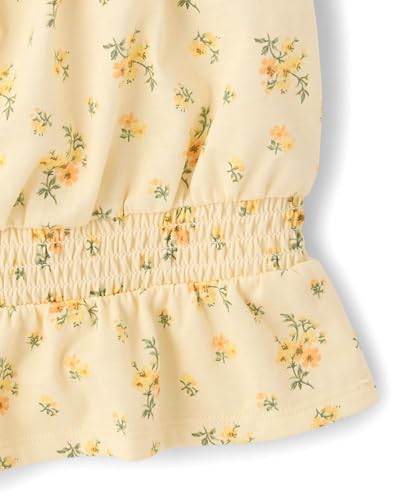 Image of The Children's Place Girls' Smocked Short Sleeve Tops