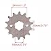 WOOSTAR Motorcycle 420-14T Front Sprocket 20mm for TTR 125 LE 1971 SL100 Brixton BX 125 50cc 70cc 90cc 110cc 125cc Dirt Pit Bike Mini Bike ATV 4 Wheeler Moped
