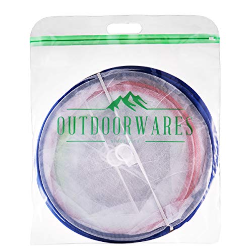 Outdoorwares Tent Pop Up Food Cover Set - Fine Mesh Screen, Bottomless & Collapsible Design With Handles | Keep Bugs, Insects & Flies Away | For Picnics, Outdoor Fiestas, BBQ, & More - Thumbnail 3