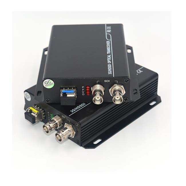 Hanutech HDSDI To Fiber Optical Transceiver Media Converter 3G/HDSDI Video/Audio Over LC Fiber
