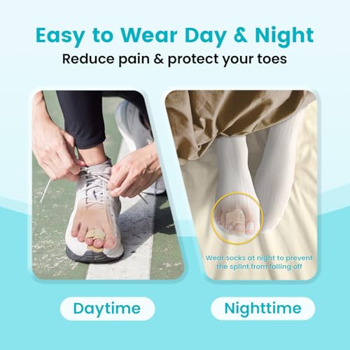 Pozpo Tech Hammerzehen Korrektoren, Zehen Glätteisen für Damen & Herren, Hammerzehen Schienen Bandagen - 1 Stück im paket