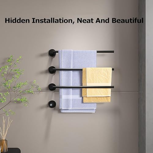 Calentador de toallas eléctrico inteligente de pared con 3 varillas en acero inoxidable 304 5