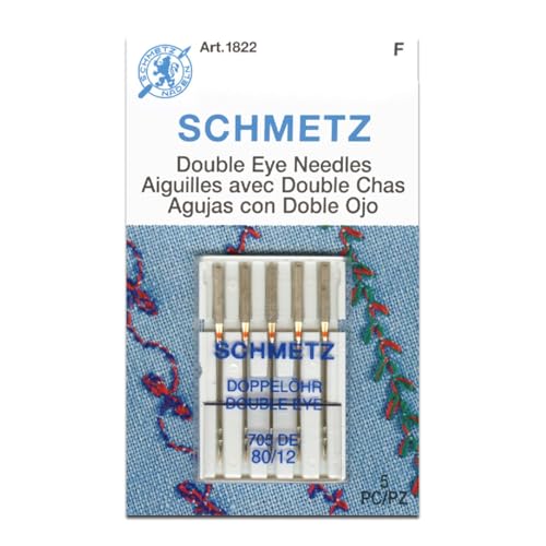 SCHMETZ Double Eye (705 DE) Household Sewing Machine Needles -