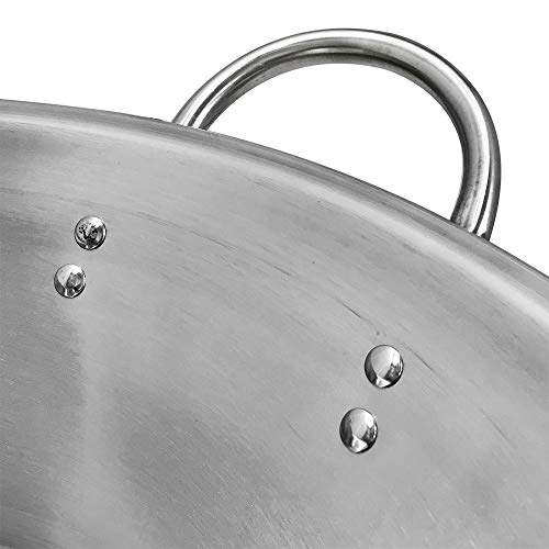 Wok de acero inoxidable de 22 pulgadas miniatura 4
