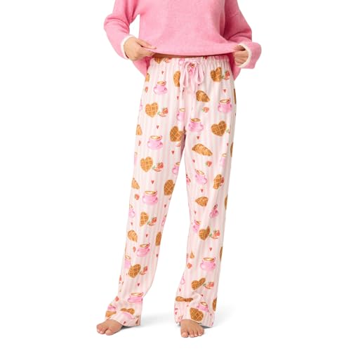 PJ Salvage womens Flannel Drawstring Pajama Pant Bottom