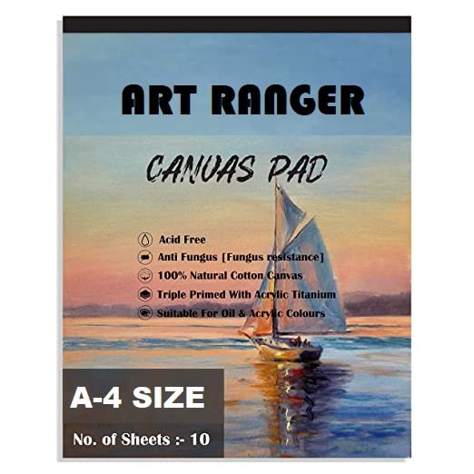 Art Ranger Painting Drawing and Sketch Primed Cotton Canvas Painting ...