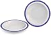 Produktbild Ornamin Teller tief Ø 22 cm Rand blau 2er-Set Melamin (Modell 505) / Kunststoffteller, Speiseteller, Suppenteller