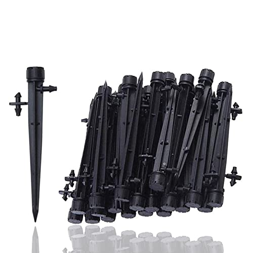 EBANKU 自動水やり パーツ100個自動給水キャップ 水遣り器 自動散水システム 自動水やり器 水量調整 園芸用品 散水用具 灌漑 水やり 植物 盆栽 野菜 庭園 用4 / 7mm 適用できる