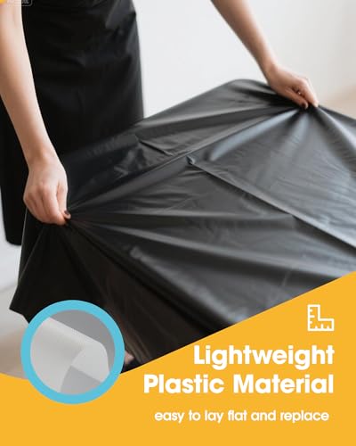 Image of Niuara Black Plastic Table Cloth - 4 Pack 54 inch x 108 inch Rectangle Disposable Tablecloths for 6FT Tables, Table Cover for Party, Holiday & Gathering Use
