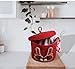 DOLCE CASA Kids Lid Basket with Beautiful Characters - Rope Storage Basket for Baby Diaper, Stuffed Animal Storage Bin Rope Basket for Kids Toy, Baby Laundry Baskets with lid - Red Rabbitt