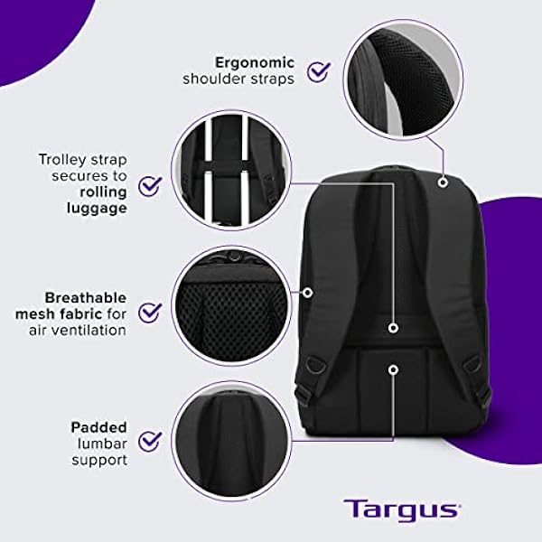 Targus Classic Commuter Business rugzak, 39,6 cm, zwart (TBB627GL)