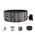 Inflatable Hot Tub Portable Outdoor Air Jet Spa 71'' x 71'' 4 to 6 Person Round Hottub with 130 Bubble Jets and Round Thermal Insulated Cover, with Heater Pump, Grey