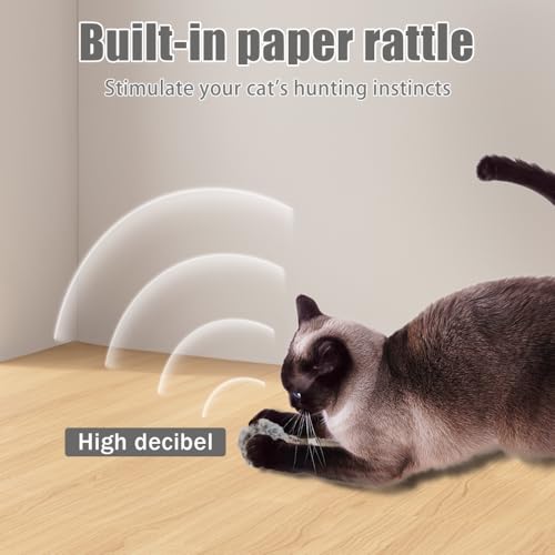 Jouets couineurs interactifs en peluche pour chat contre l'ennui - 6