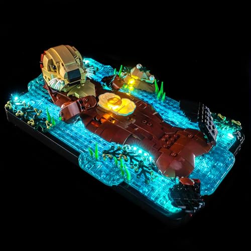 Led Licht Set Kompatibel mit Lego 21366 Floating Sea Otters (Kein Modell) Dekorationsbeleuchtungsset Compatible with Lego Floating Sea Otters Bausteinen Modell