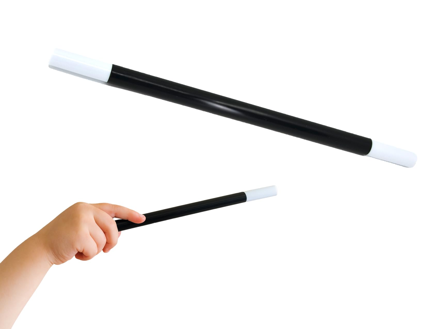 Storm&Lighthouse Magic Wand Black and White Magician Wand 26.5cm Long Magic Spell Caster Party Bag Fillers Kids Toys Fancy Dress Accessories Book Day Wands