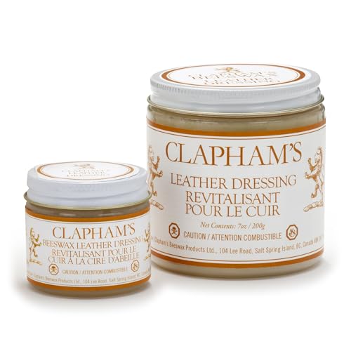 CLAPHAM’S BEESWAX Leather Dressing, A Leather Conditioner for Furniture, Jackets, Footwear, Accessories, Saddles, Tack & More