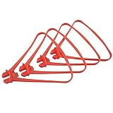 Material: Plástico Sharplace 4X Cubierta de Anillo de Hélice para Syma X8SW X8SC X8SG X8 Pro - Propeller Protect Ring Cover (Rojo / Blanco) - Rojo
