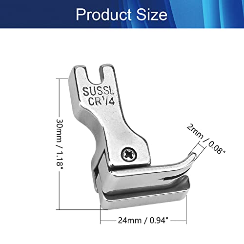 1Pzs Pie Prensatelas 1/4 Pulgadas para Máquina Industrial miniatura 2
