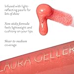 LAURA GELLER NEW YORK Color Luster Lip Gloss - Rhubarb Crumble | Non-Sticky Lip Gloss Treatment with Sheer High-Shine Color - Image 2