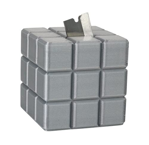 Safety Razor Disposer/Razor Disposal Case by Intulon (Gray (Cube))