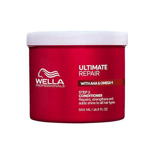 Wella Professionals Ultimate Repair Conditioner for Damaged Hair with AHAs and Omega 9 to Rebuild and Strengthen Hair With Metal Purifier Technology to Detox the Hair 500 ml