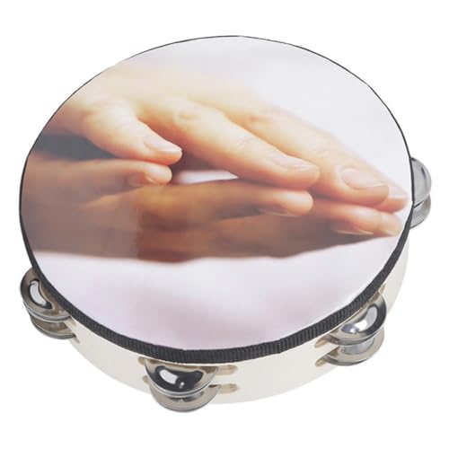 Kisangel Pandereta Campana Para Tambor De Instrumentos Musicales Instrumento De Percusión Instrumentos De Percusión Tambor De Percusión De Mano La Mascota