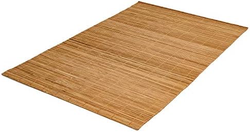 Dining Table Placemat, Heat-Resistant Place Mat Stain Resistant Anti-Skid Washable Bamboo Table Mat Placemat Kitchen Table mat… (Khaki)