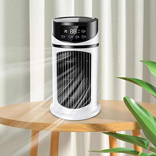 Image of CALANDIS Air Conditioning Fan USB Portable Air Conditioner for Dorm Desk Office White | Portable Fans | Heating, Cooling & Air | Home Improvement