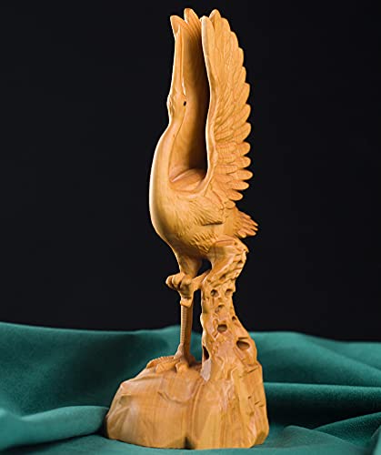 Artisanat d'oiseau en bois miniature pour objets de décoration maison moderne