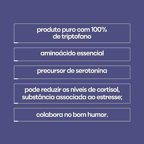 Triptofano Puro Concentrado (01 Frasco. 120 cápsulas)