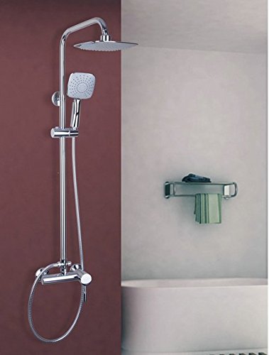 Robinet mitigeur de douche mural Gowe au fini chrome poli éclatant pour une longévité maximale