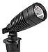 Moonrays 95557 1-Watt Low Voltage LED Outdoor Landscape Metal Spot Light Fixture, Black (Pack of 2)