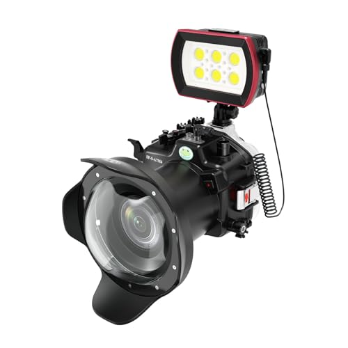 Ficha técnica Funda impermeable subacuática para cámara Sony A7MIV IPX8 de 132 pies 40 m funda de buceo con vidrio antirreflejos y completo A7MIV WA005-A - Fernando Cortés