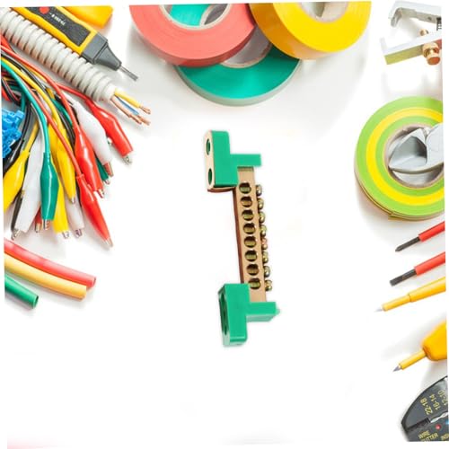Bloque de terminales de cobre de 8 posiciones para cableado eléctrico, pack de 5 piezas 5