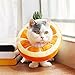 ouquckl Cat Collar, Fruit Shaped Adjustable Pet Dog for Cat Recovery Collar Neck Cone for Prote