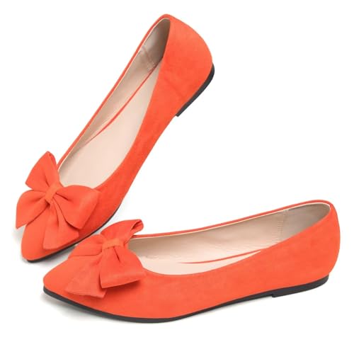 Image of Dear Time Women's Ballet Flats Dress Ballet Shoes Slip on for Office Work Comfortable Shoes