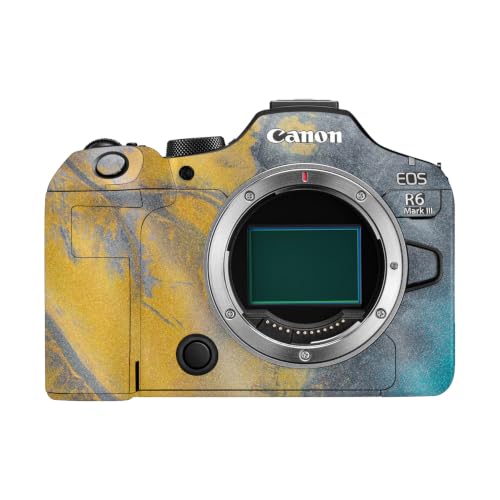 Image of Glossy Glitter Camera Skin Compatible with Canon EOS R6 Mark III (2025) - Yellow Spill - Premium 3M Vinyl Protective Wrap Decal Cover - Easy to Apply | Crafted in the USA by MightySkins