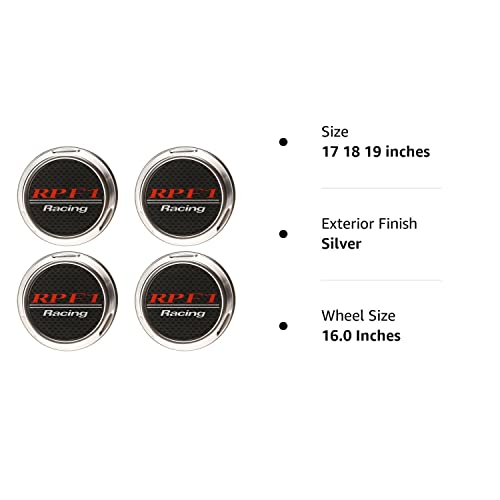 Enkei Rpf1 16-18In. Silver Center Cap - Set Of 4 #TOP2