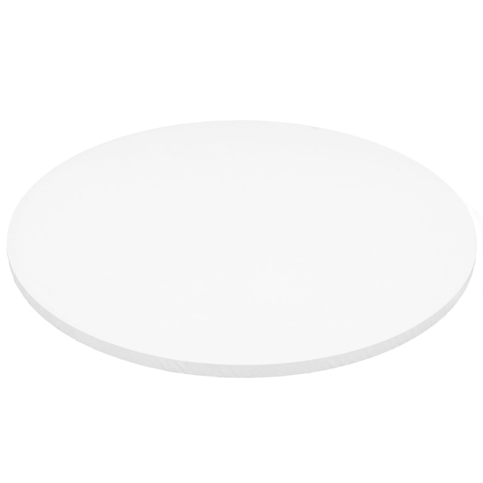 Operitacx 50cm Runder Leinwand Keilrahmen aus Baumwolle Dicker Holzrahmen für Öl und Acrylmalerei Künstler Leinwand für Selbstgemacht und Malprojekte