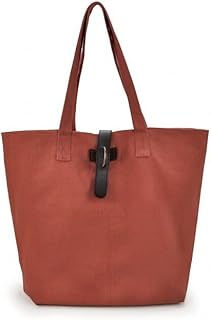 Iris Barcelona - Natural Tote Bag, Bolsa Tote Estilo Lunch Bag y Bolso de Hombro 45,5 x 15,5 x 37 cm 15 l Rojo