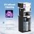 SOOPYK Self Cleaning Hot and Cold Bottom Load Water Cooler Dispenser with Ice Maker 5 Gal Built-in Bullet Ice Maker 22lbs Daily Capacity Black